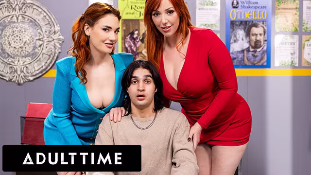 Adult Time – Guy catches stepmom Lauren Phillips having lesbian sex with MILF teacher Siri Dahl