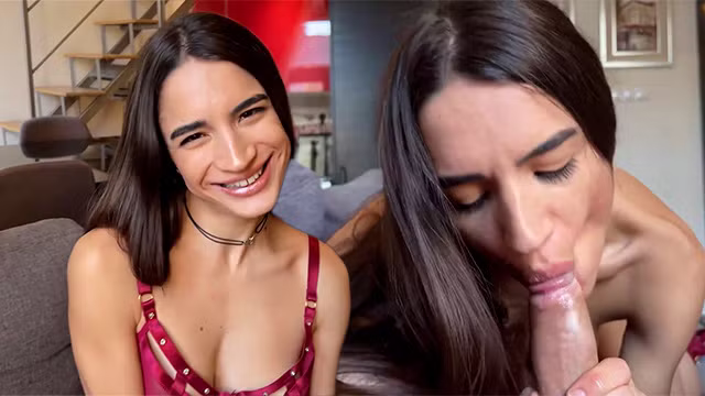 French Candy Luciani eats all my cock and I break her beautiful wet pussy