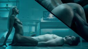 Horny doctor fucks lab partner before giving birth, full scene