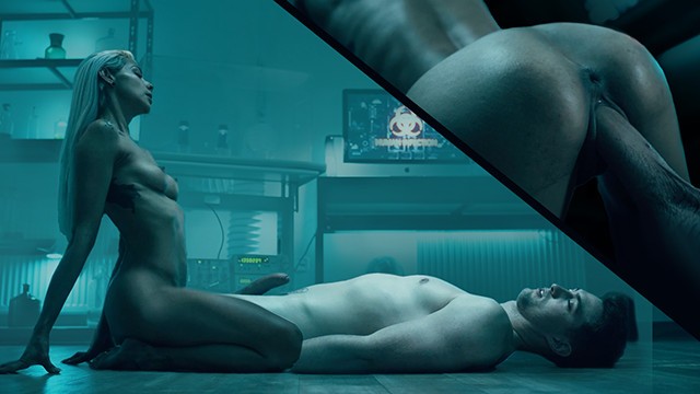 Horny doctor fucks lab partner before giving birth, full scene