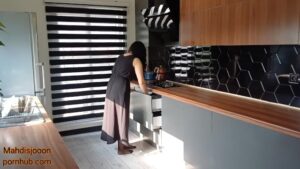 Iranian sex with stepmom in the kitchen, a story full of Persian conversation 😋
