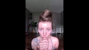 Taking all my cum like a good girl