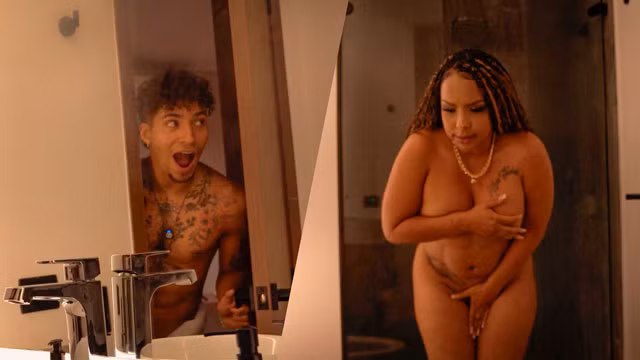 Why are you doing this? Stepson leaves his stepmom naked in the shower.