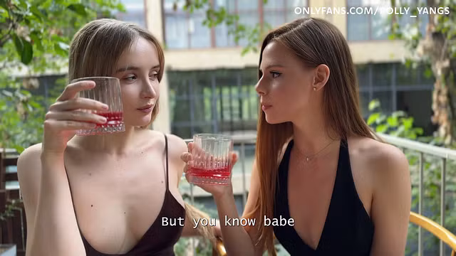 Threesome sex on the first date! Lucky guy fucks two 19 year old stepsisters!